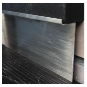 Плинтус из нержавеющей стали для гипсокартона 100х15 мм AISI 430 полированный